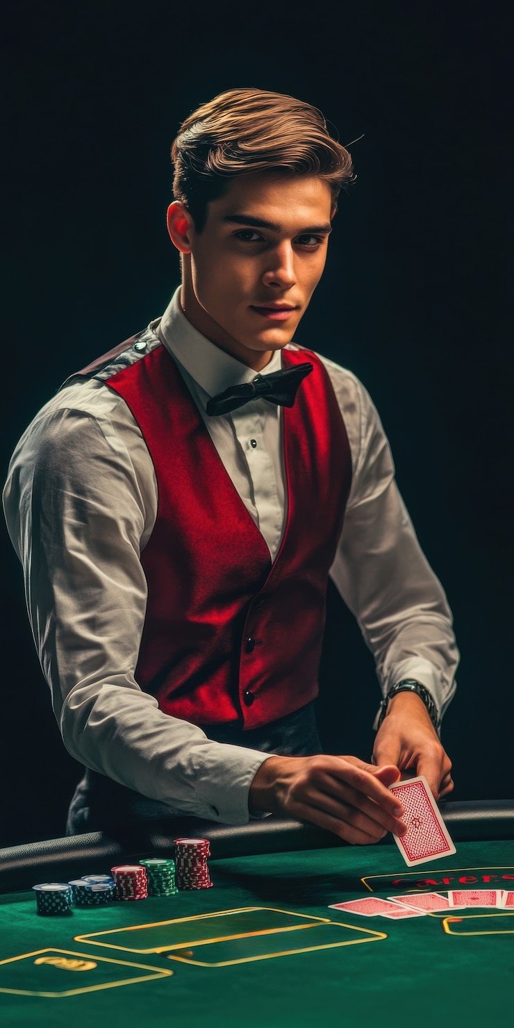 Live blackjack table during peak trending hours with multiple players active